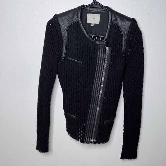 Iro lina knit wool-blend jacket Women’s size 36 - Picture 3 of 14